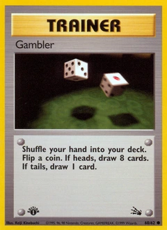 Gambler Pokémon card, number 60