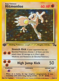 Hitmonlee Pokémon card, number 7