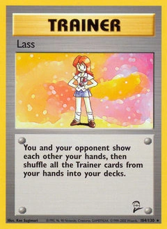 Lass Pokémon card, number 104
