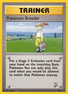 Pokémon Breeder Pokémon card, number 105