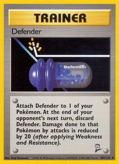 Defender Pokémon card, number 109
