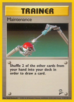 Maintenance Pokémon card, number 112