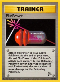 PlusPower Pokémon card, number 113