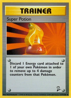 Super Potion Pokémon card, number 117