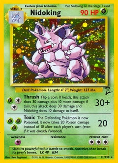 Nidoking Pokémon card, number 11