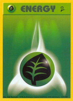 Grass Energy Pokémon card, number 127