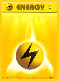 Lightning Energy Pokémon card, number 128