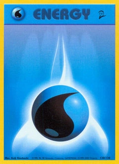 Water Energy Pokémon card, number 130