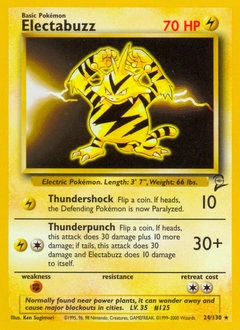 Electabuzz Pokémon card, number 24
