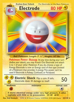 Electrode Pokémon card, number 25