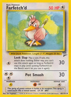 Farfetch'd Pokémon card, number 40