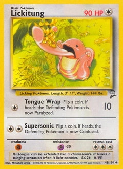 Lickitung Pokémon card, number 48