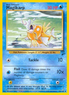 Magikarp Pokémon card, number 50