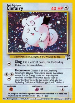 Clefairy Pokémon card, number 6