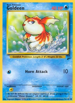 Goldeen Pokémon card, number 76