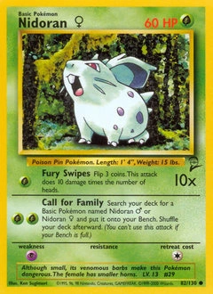 Nidoran ♀ Pokémon card, number 82