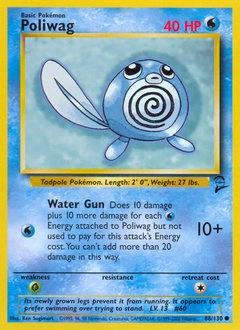 Poliwag Pokémon card, number 88