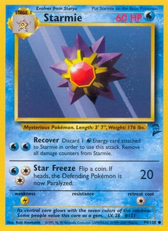 Starmie Pokémon card, number 94