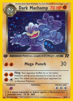 Dark Machamp Pokémon card, number 10