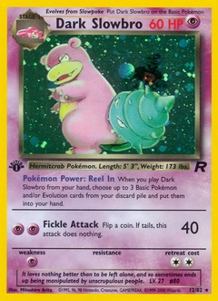 Dark Slowbro Pokémon card, number 12