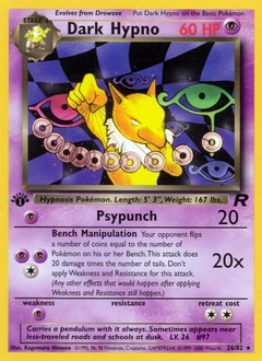 Dark Hypno Pokémon card, number 26