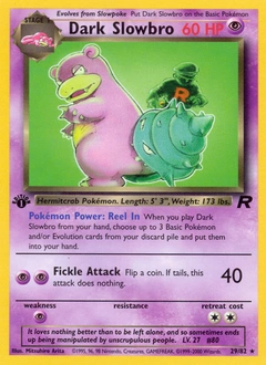 Dark Slowbro Pokémon card, number 29