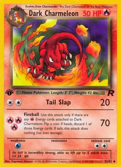 Dark Charmeleon Pokémon card, number 32