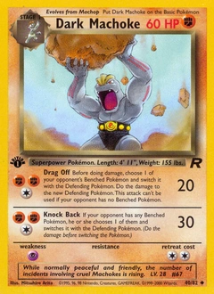 Dark Machoke Pokémon card, number 40