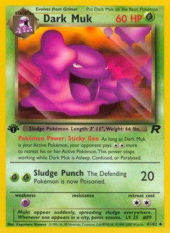 Dark Muk Pokémon card, number 41