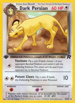 Dark Persian Pokémon card, number 42