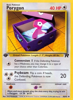 Porygon Pokémon card, number 48