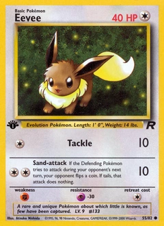 Eevee Pokémon card, number 55