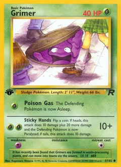 Grimer Pokémon card, number 57
