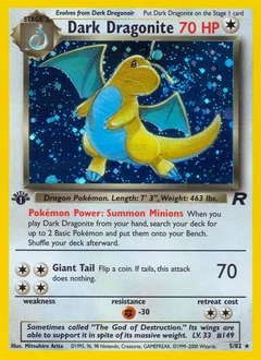 Dark Dragonite Pokémon card, number 5