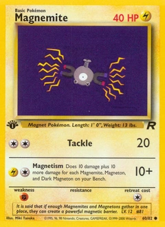 Magnemite Pokémon card, number 60