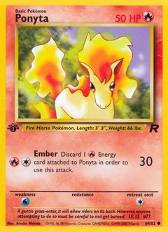 Ponyta Pokémon card, number 64