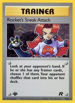 Rocket's Sneak Attack Pokémon card, number 72