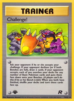 Challenge! Pokémon card, number 74