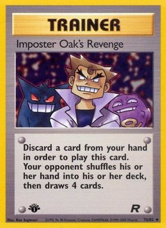 Imposter Oak's Revenge Pokémon card, number 76