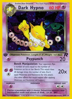 Dark Hypno Pokémon card, number 9