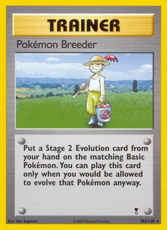 Pokémon Breeder Pokémon card, number 102