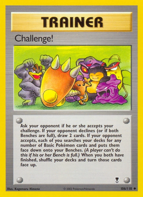 Challenge! Pokémon card from Legendary Collection, number 106 (Unlimited print)