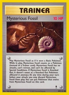 Mysterious Fossil Pokémon card, number 109