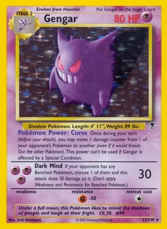 Gengar Pokémon card, number 11