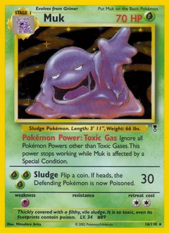 Muk Pokémon card, number 16