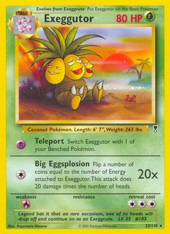 Exeggutor Pokémon card, number 23