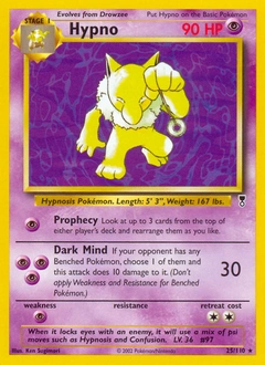 Hypno Pokémon card, number 25
