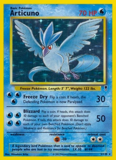 Articuno Pokémon card, number 2