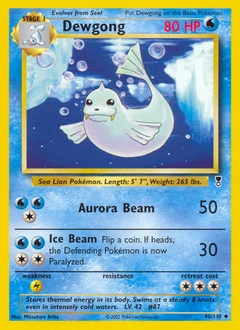 Dewgong Pokémon card, number 40