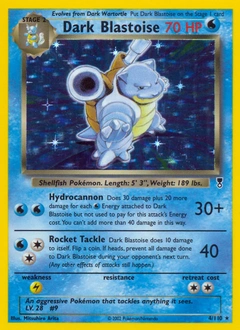 Dark Blastoise Pokémon card, number 4